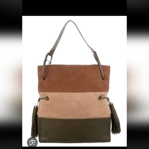 All Saints Brown and Tan Shoulder Bag